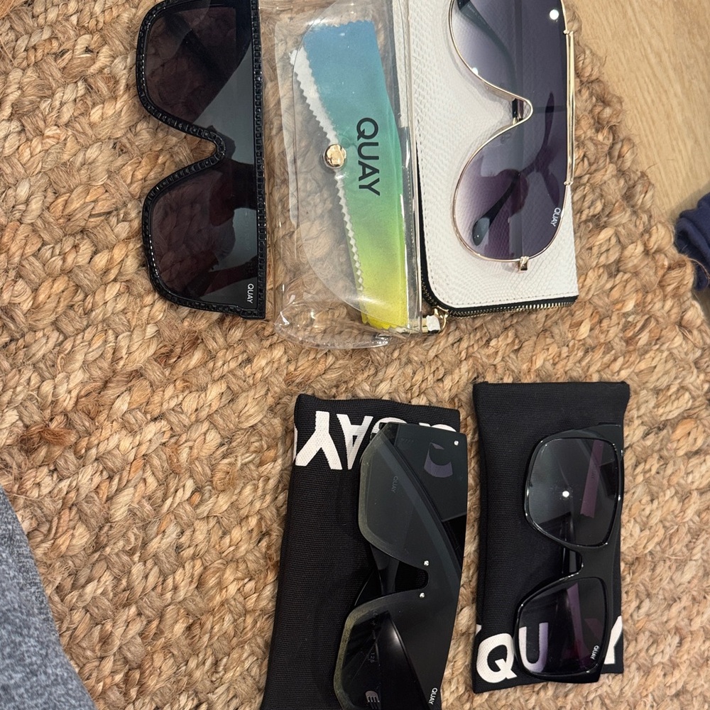 Quay Australia Purple Aviator Sunglasses